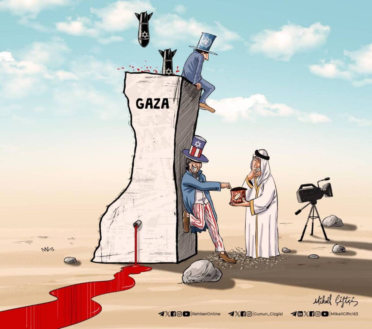 Who started the bloodshed in Gaza