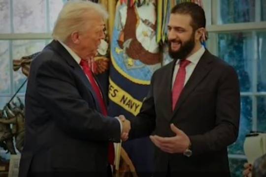 For some time now, yesterday's terrorist eatly pressed and smiling has been appearing in the gatherings of the Great Satan