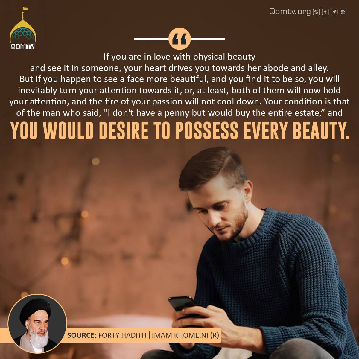 you would desire to possess every beauty