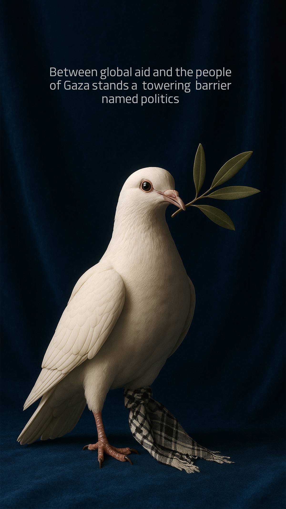 Between global aid and the people of Gaza stands a towering barrier named politics