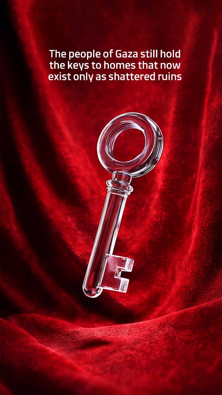 The people of Gaza still hold the keys to homes that now exist only as shattered ruins