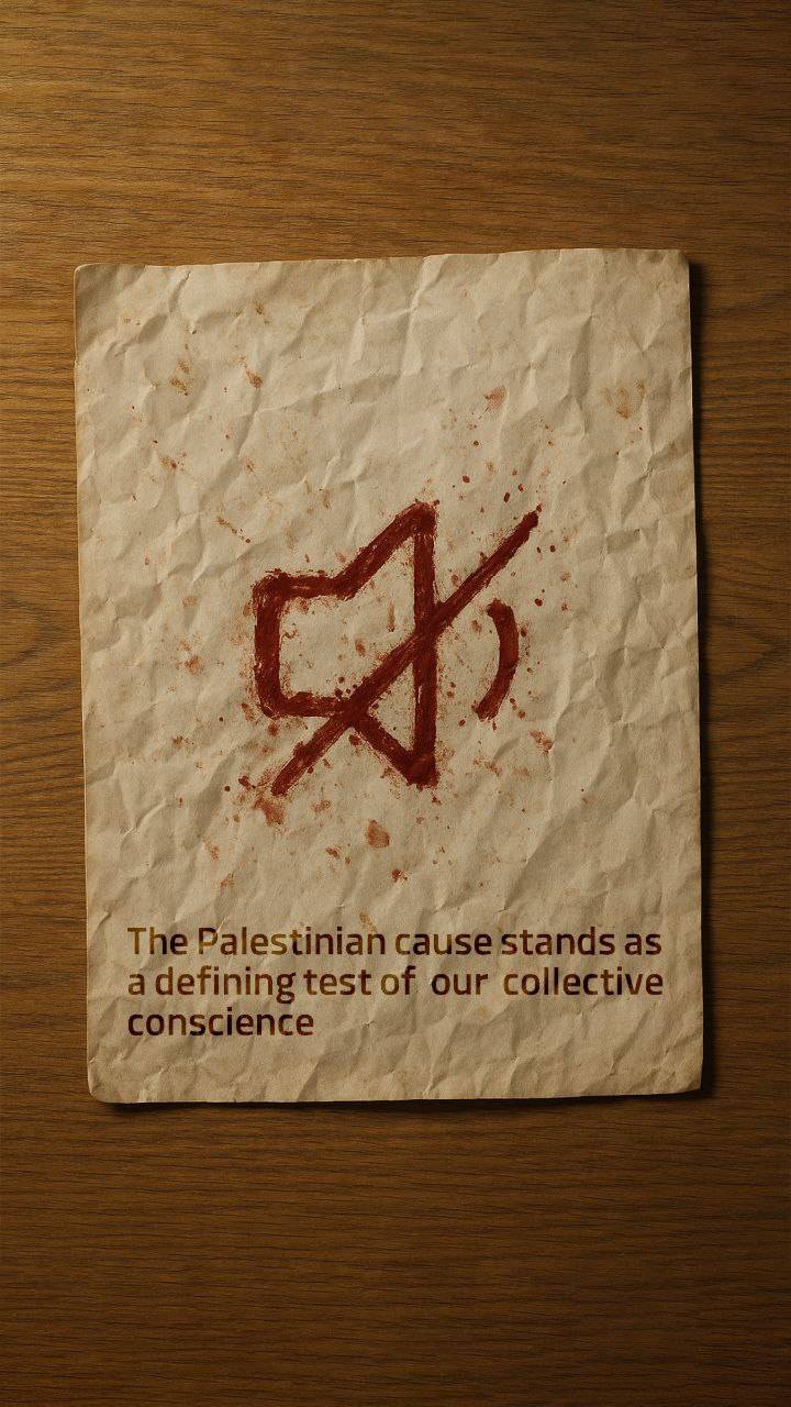 The Palestinian cause stands as a defining test of our collective conscience
