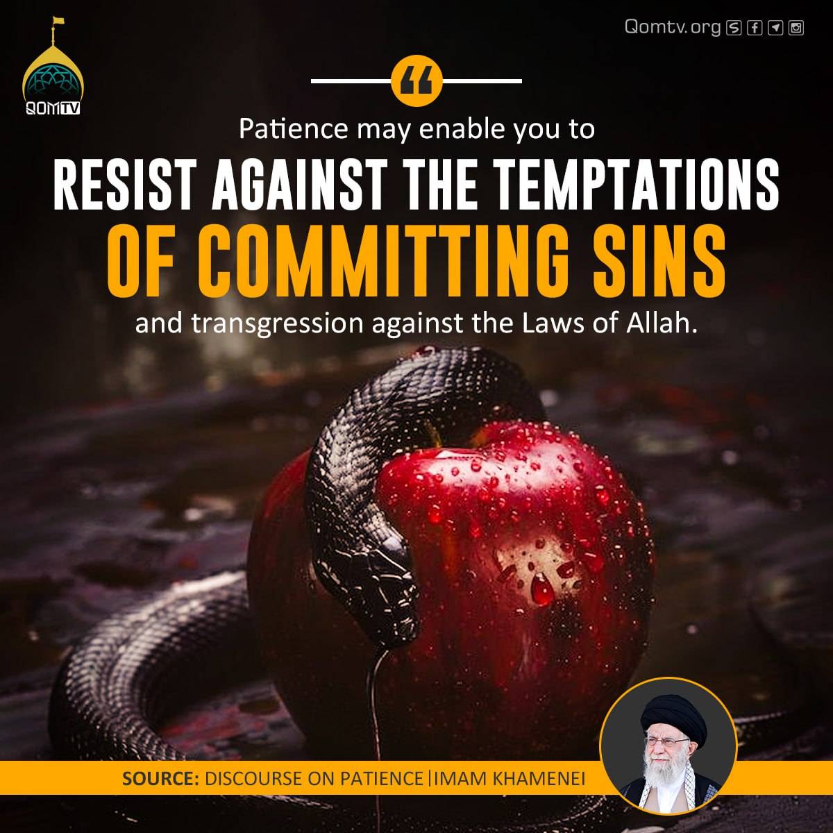 resist against the temptations of committing sins