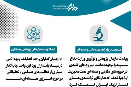 ۴ دستاورد پدر هسته ای ایران شهید محسن فخری زاده