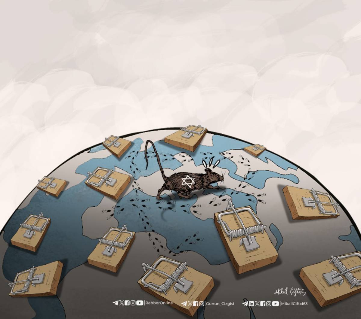 Traps surrounded the dirty mouse