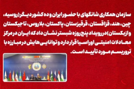 ایران و شانگهای، معماری امنیت مشترک