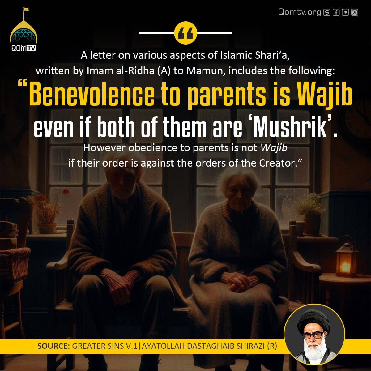 Benevolence to parents is Wajib even if both of them are ‘Mushrik’