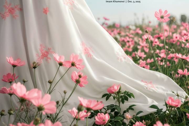 The woman is a flower in the home