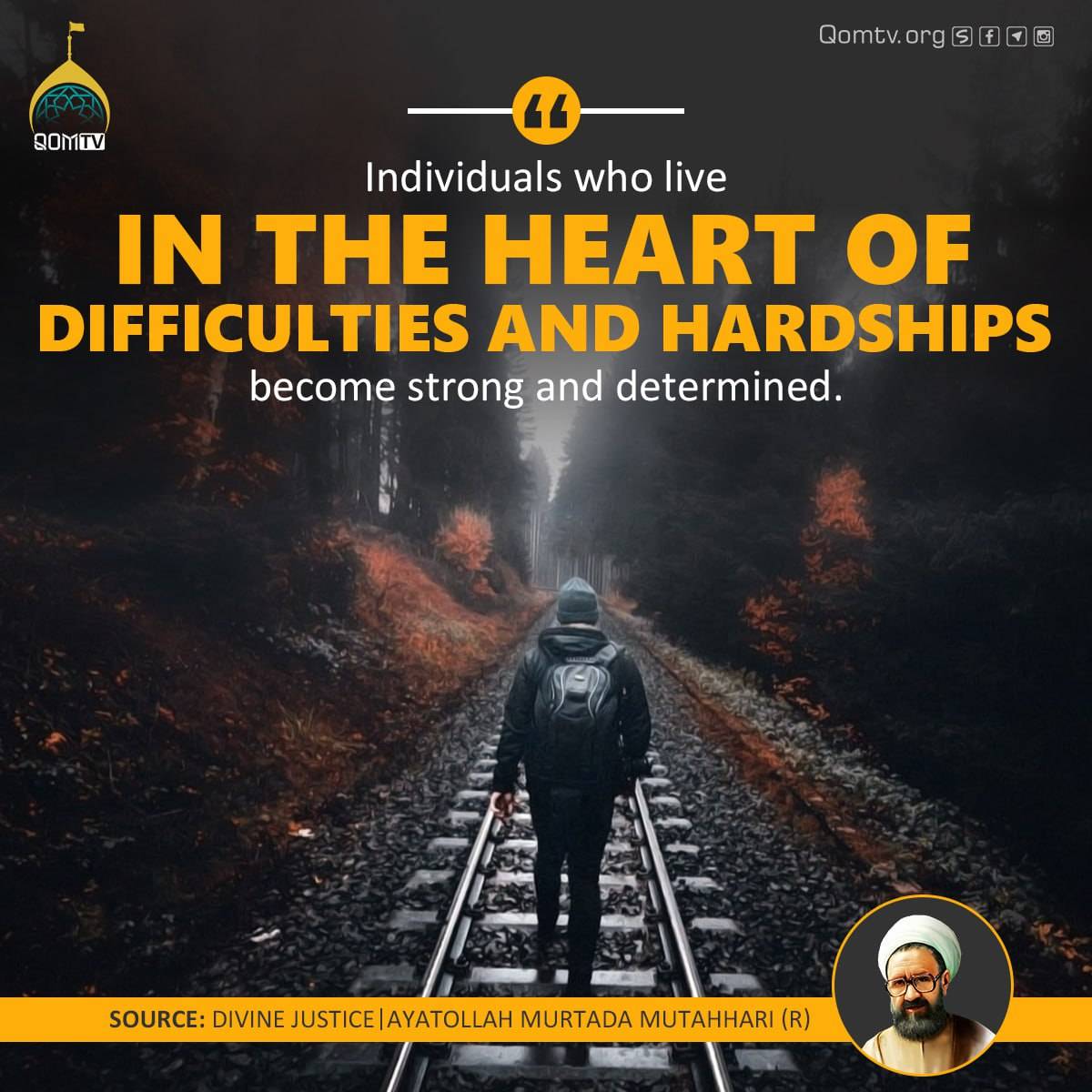 In the heart of difficulties and hardships