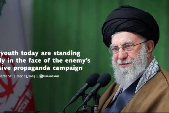 Our youth today are standing firmly in the face of the enemy’s massive propaganda campaign