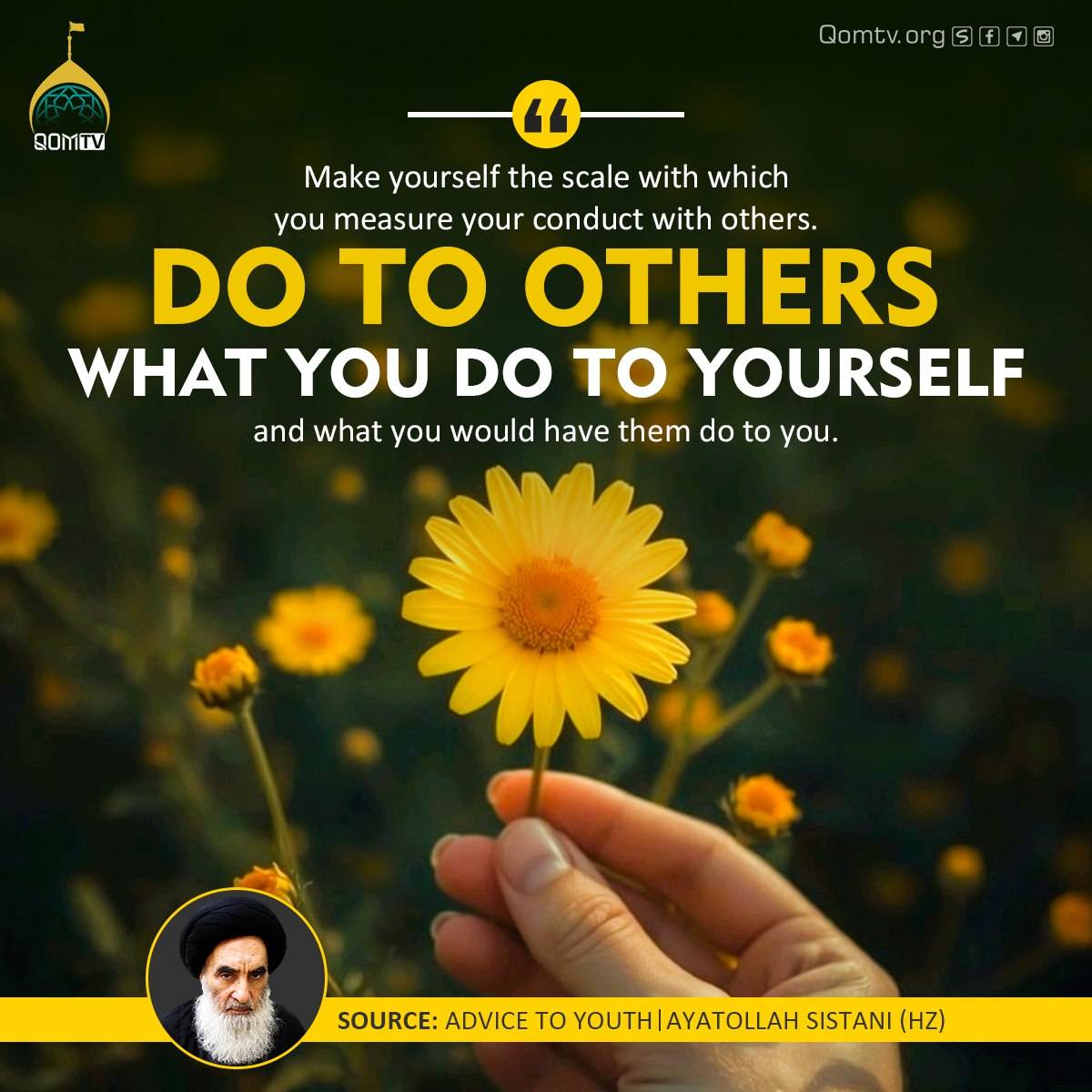Do to others what you do to yourself