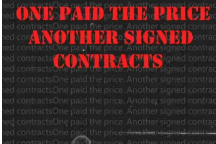 ONE PAID THE PRICE ANOTHER SIGNED CONTRACTS_1