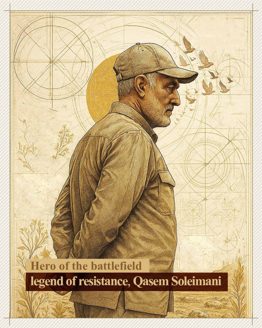 Hero of the battlefield legend of resistance, Qasem Soleimani