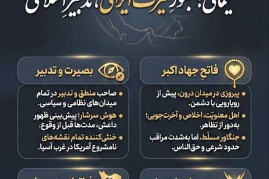 مکتب شهید سلیمانی؛ تبلورِ غیرت ایرانی، تدبیرِ اسلامی