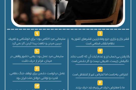 گزیده بیانات رهبر انقلاب در دیدار با خانواده های شهدای اقتدار