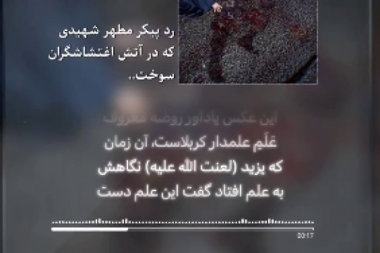 عکسی که این روزها یادآور روضه عَلَمِ علمدارِ کربلاست