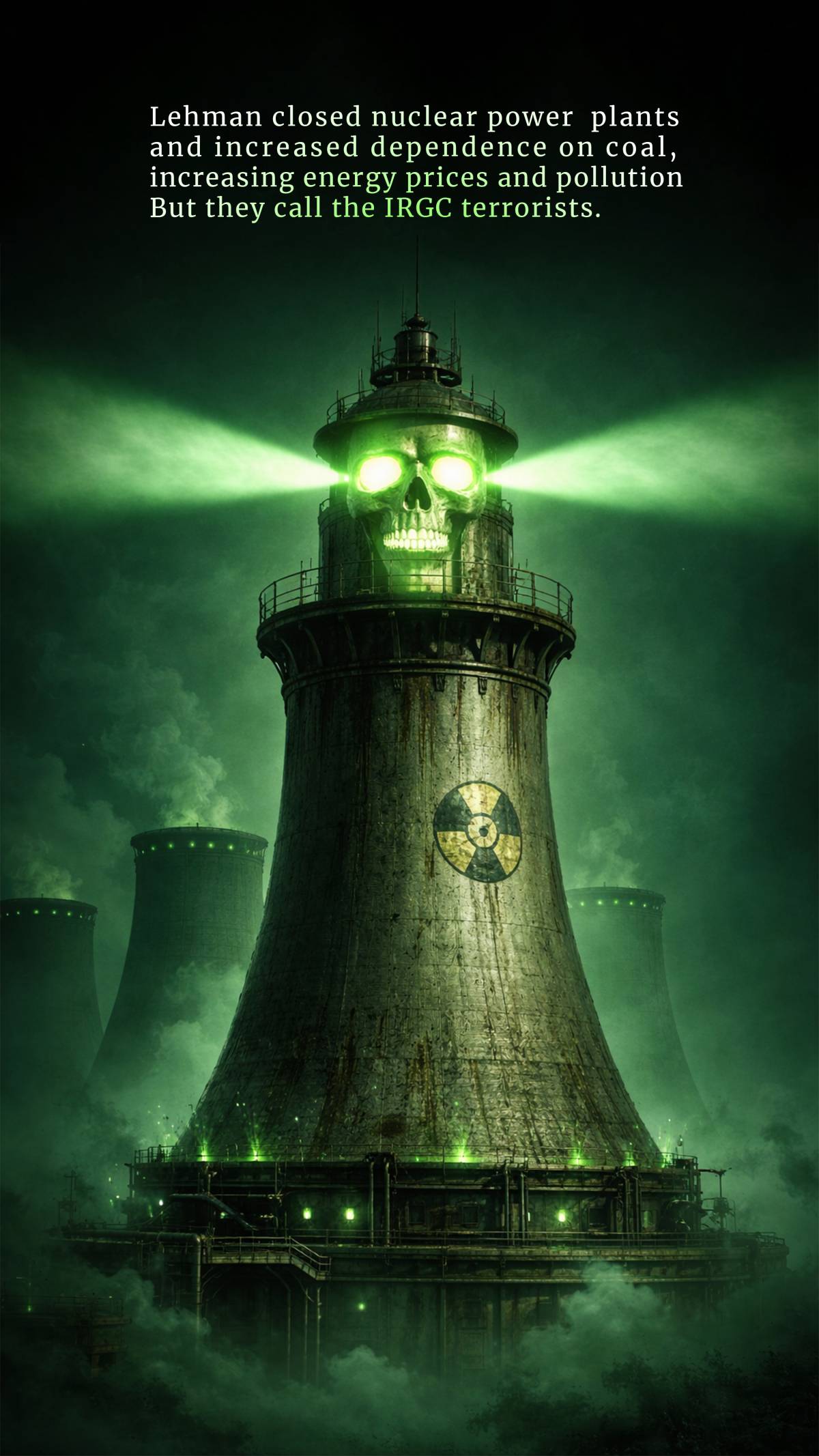 Lehman closed nuclear power plants and increased dependence on coal