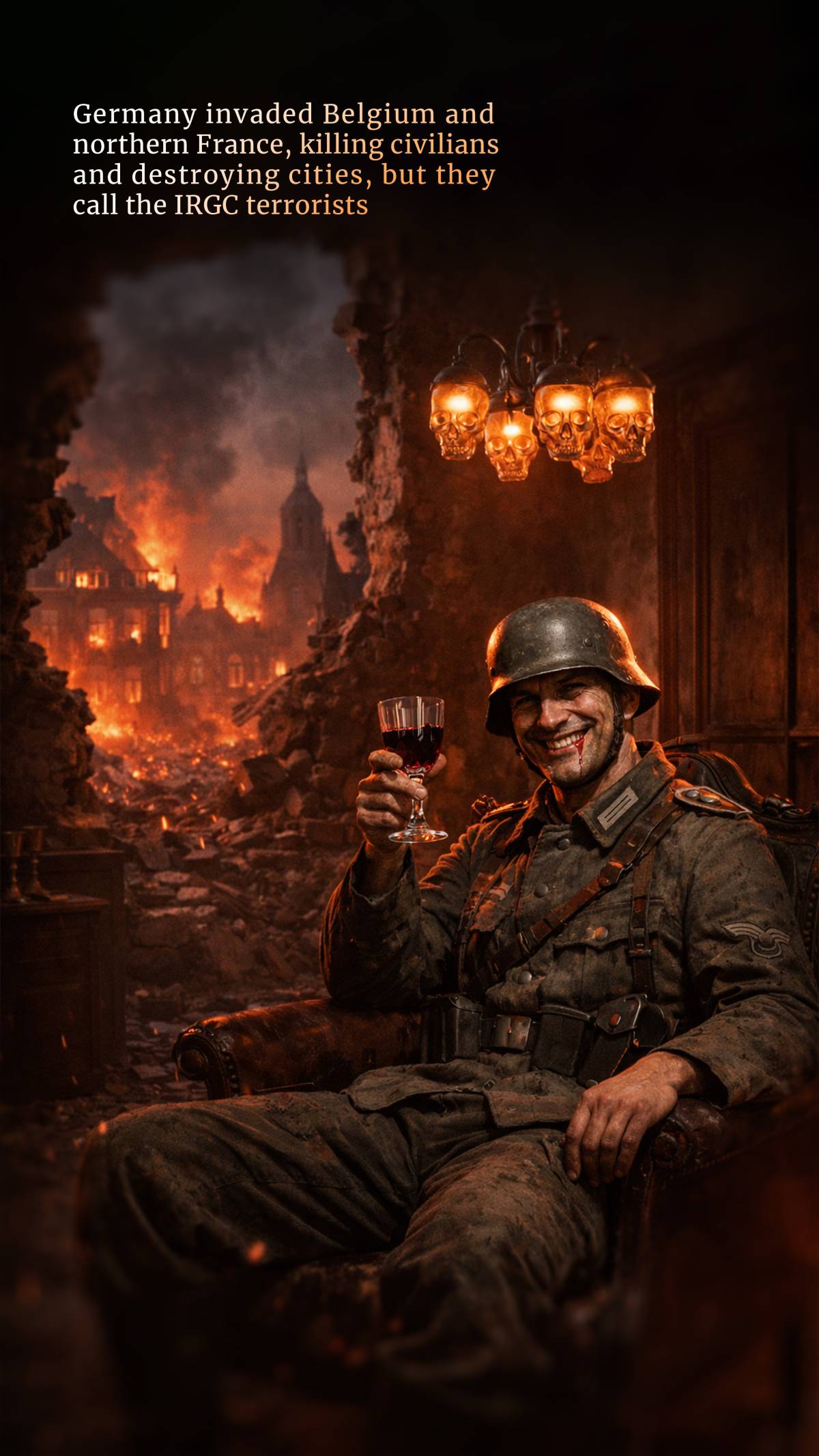 Germany invaded Belgium and northern France, killing civilians and destroying cities