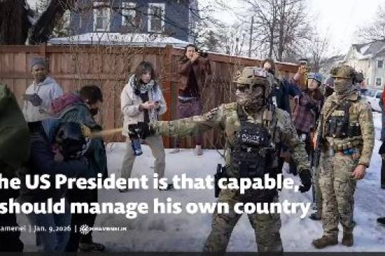 If the US President is that capable, he should manage his own country