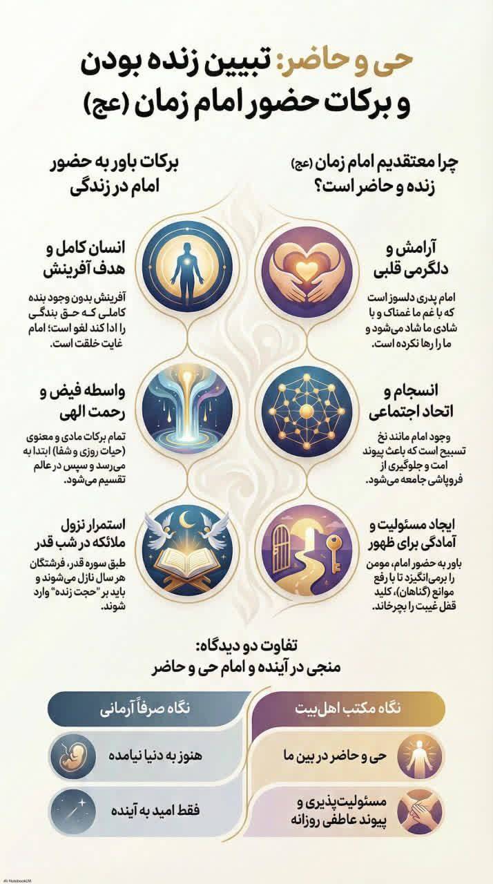 تبیین زنده بودن و برکات حضور امام زمان(عج)