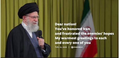 Dear nation! You've honored Iran and frustrated the enemies' hopes