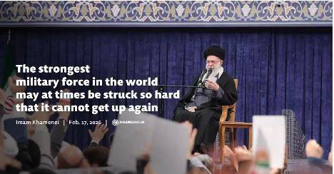 The strongest military force in the world may at times be struck so hard that it cannot get up agai