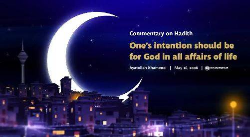 One’s intention should be for God in all affairs of life